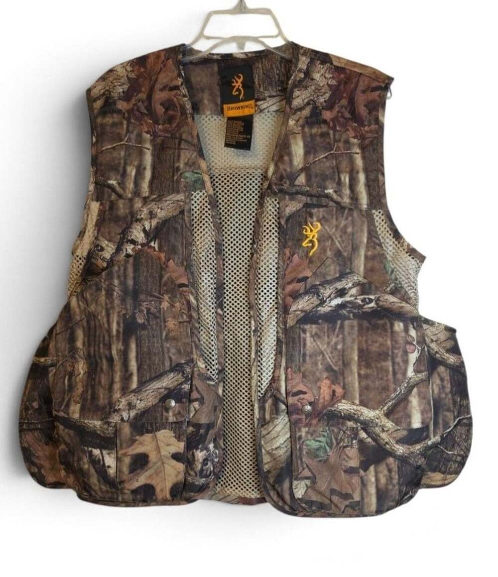 Browning Upland Vest Size Medium Camouflage Hunting